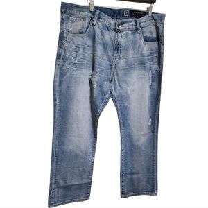 Marc Ecko Cut and Sew Distressed Denim 40 by 30 Pre Owned Condition